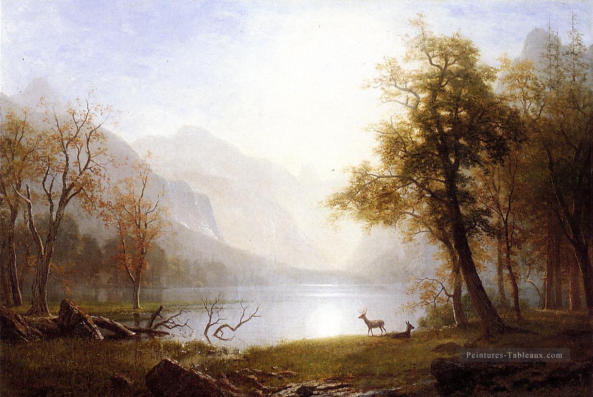 Vallée de Kings Canyon Albert Bierstadt paysages Rivières Peintures à l'huile